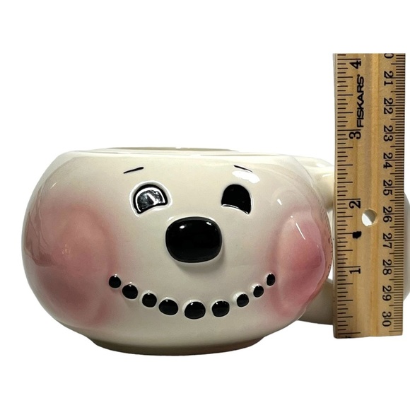Vintage Snowman Face Mug Coffee Cocoa Cups Stacking Set of 2 Figis Inc 2000 - Picture 8 of 12